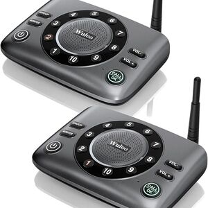 Wireless Intercom System in Black